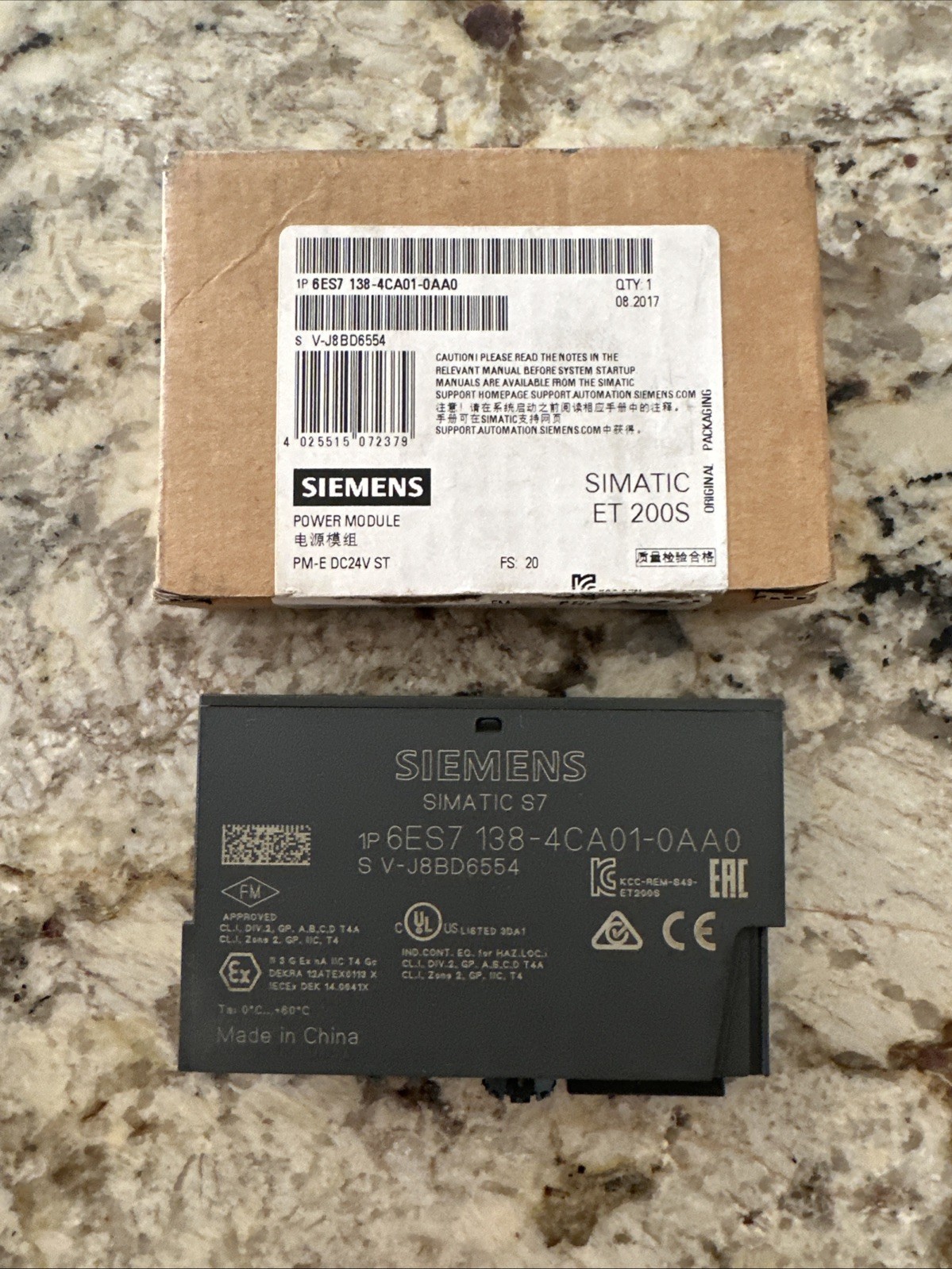 New Open Box Genuine Siemens 6ES7138-4CA01-0AA0 6ES7 138-4CA01-0AA0