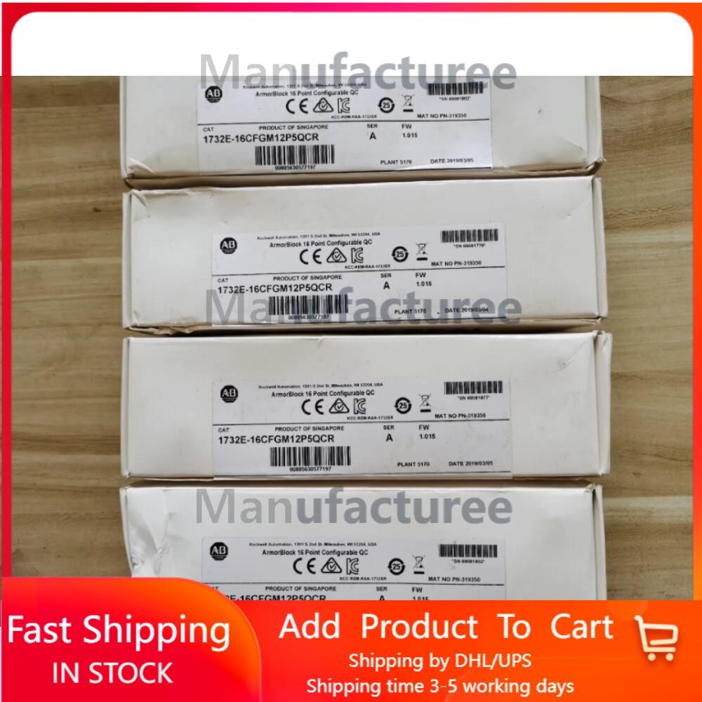 New Sealed Allen Bradley 1732E-16CFGM12P5QCR ArmorBlock 16 Point I/O