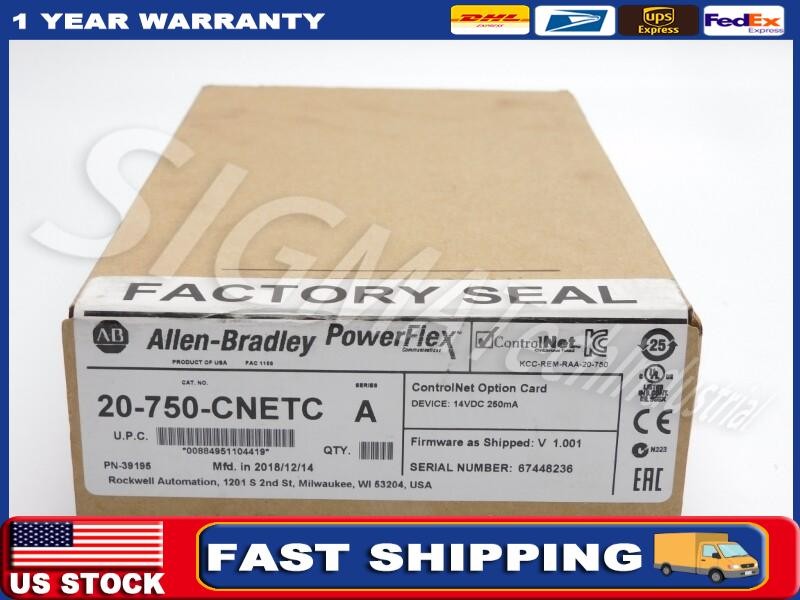 ALLEN BRADLEY 20-750-CNETC SER. A 14VDC F/W V1.001 NSMP NEW