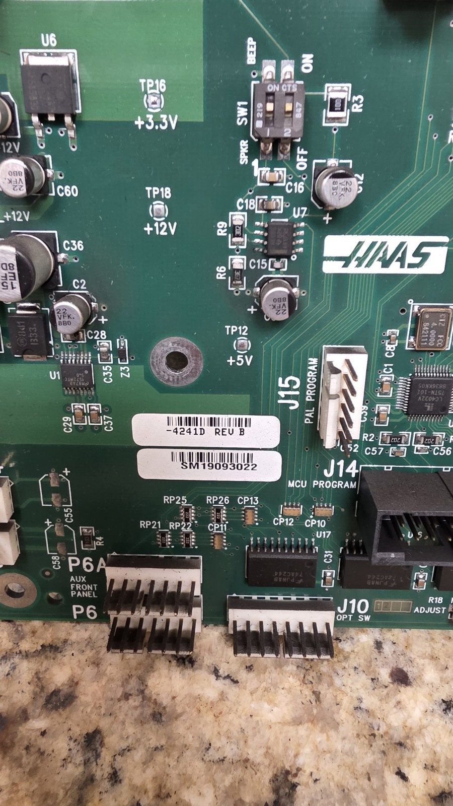Haas 4241D Rev B Main Processor / I/O PCB – SM19093022