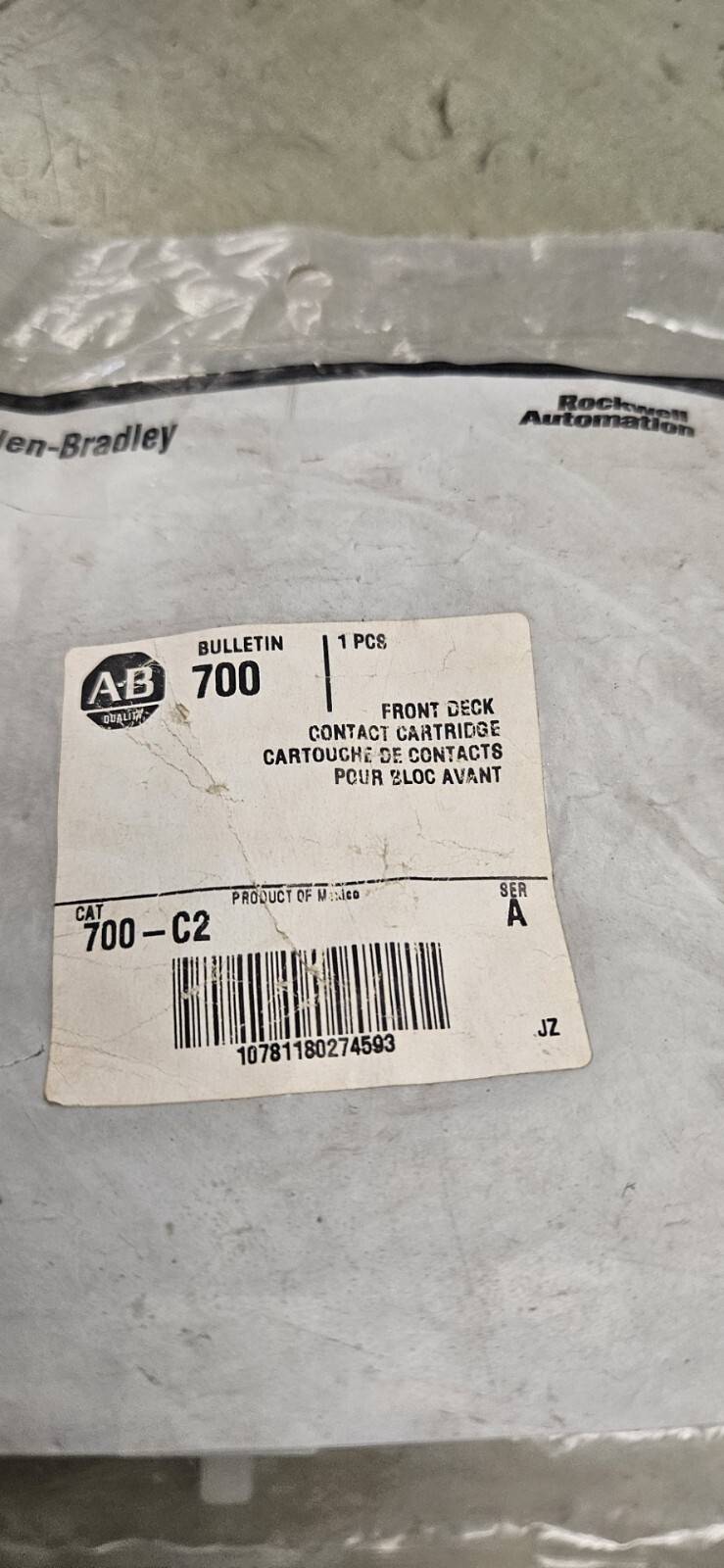 ALLEN BRADLEY 700-C2X USPP 700C2X (lot of 4)