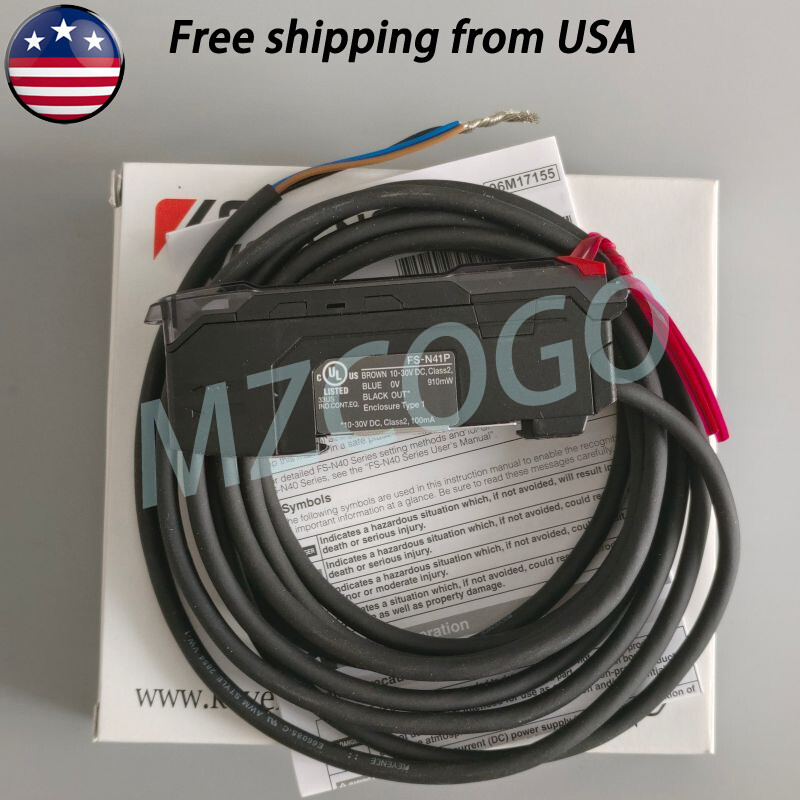 Digital Fiber Optic Amplifier Sensor For Keyence FS-N41P FSN41P 10-30VDC
