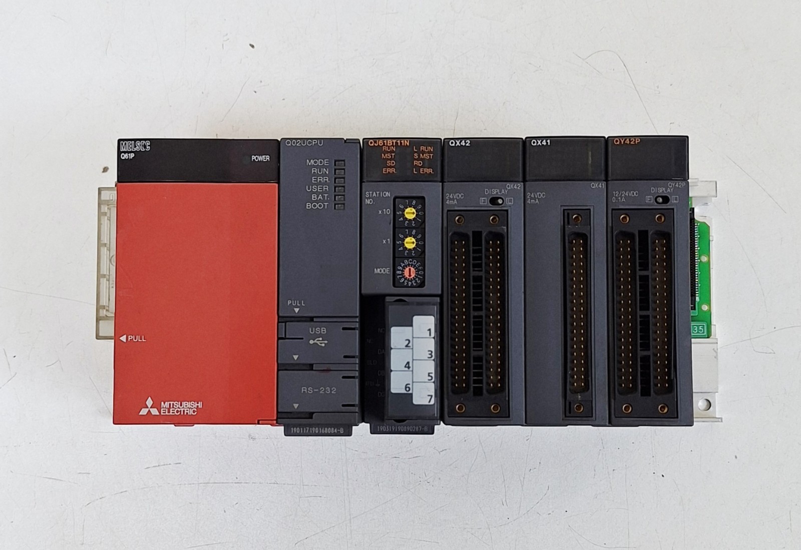 Mitsubishi Q61P / Q02UCPU / QJ61BT11N Melsec Power Controller with PLC Units