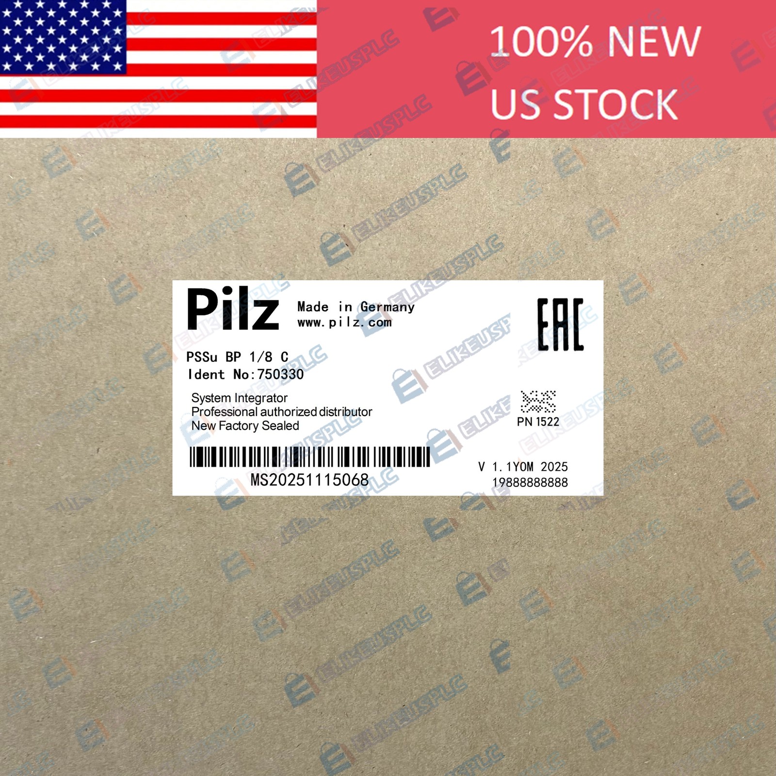 750330 Safety Relay PILZ New Spot Goods 750330 MSP0