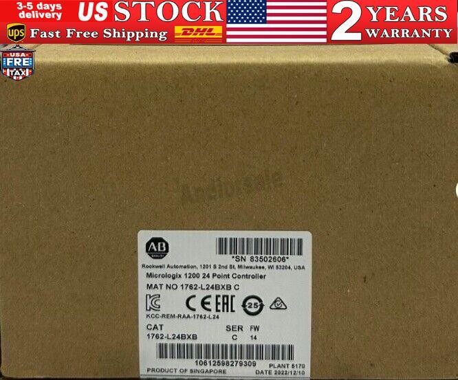 New AB 1762-L24BXB MicroLogix 1200 24 Point Controller 1762L24BXB US Free Tax
