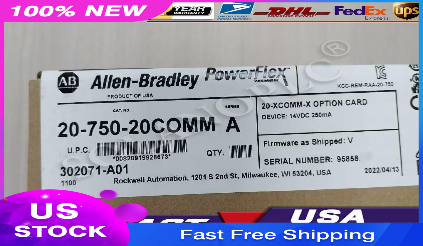 ALLEN-BRADLEY 20-750-20COMM SER A OPTION CARD 14VDC 250mA NEW IN BOX