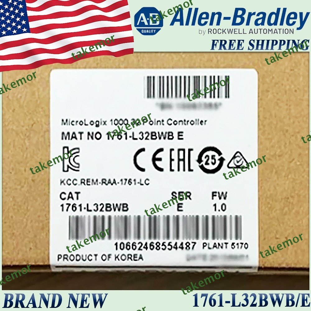 New Sealed AB 1761-L32BWB/E MicroLogix 1000 32 Point Controller 1761L32BWB serE