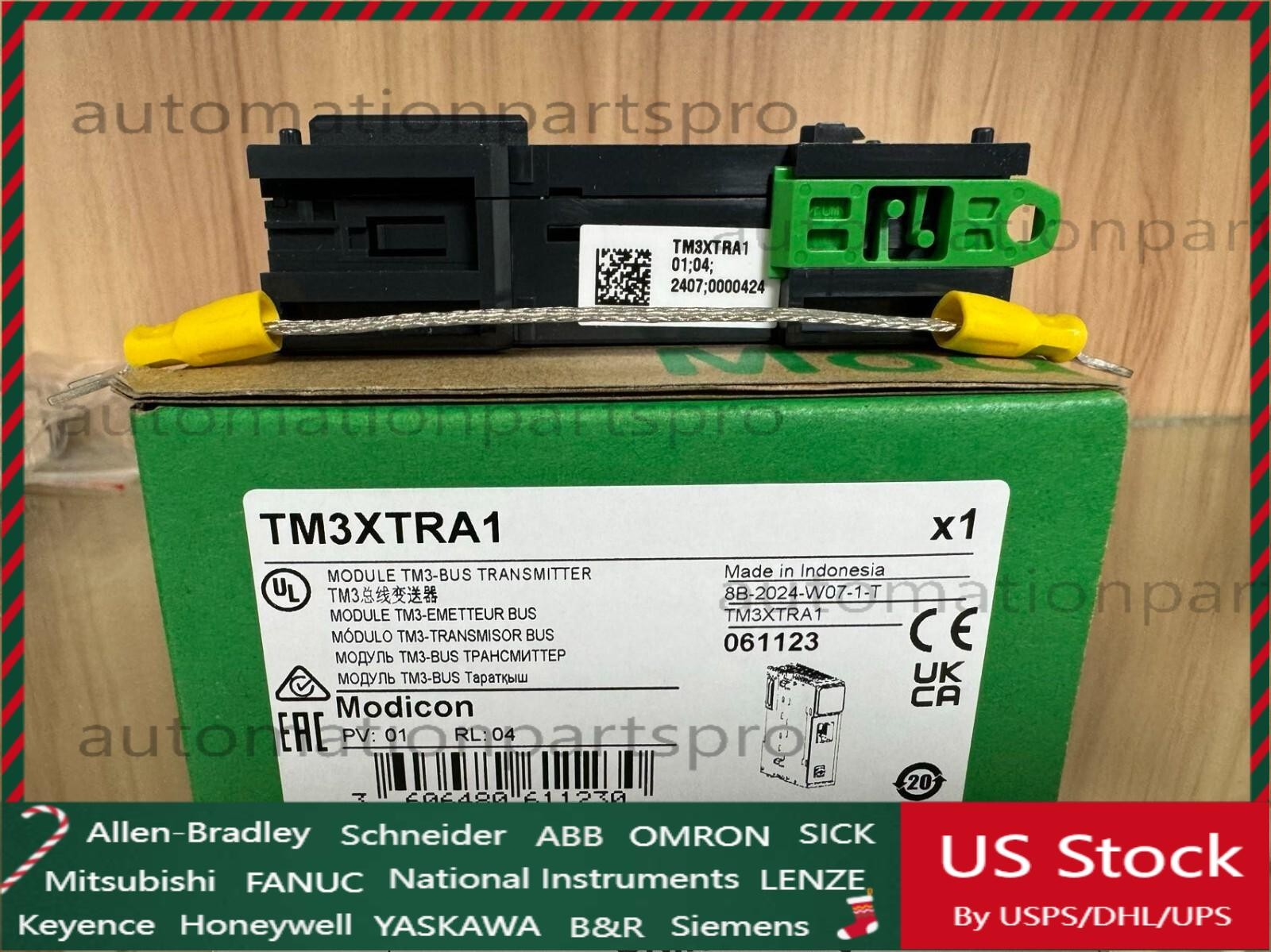 For NEW Schneider Programmable Logic Controller Module TM3XTRA1 With box