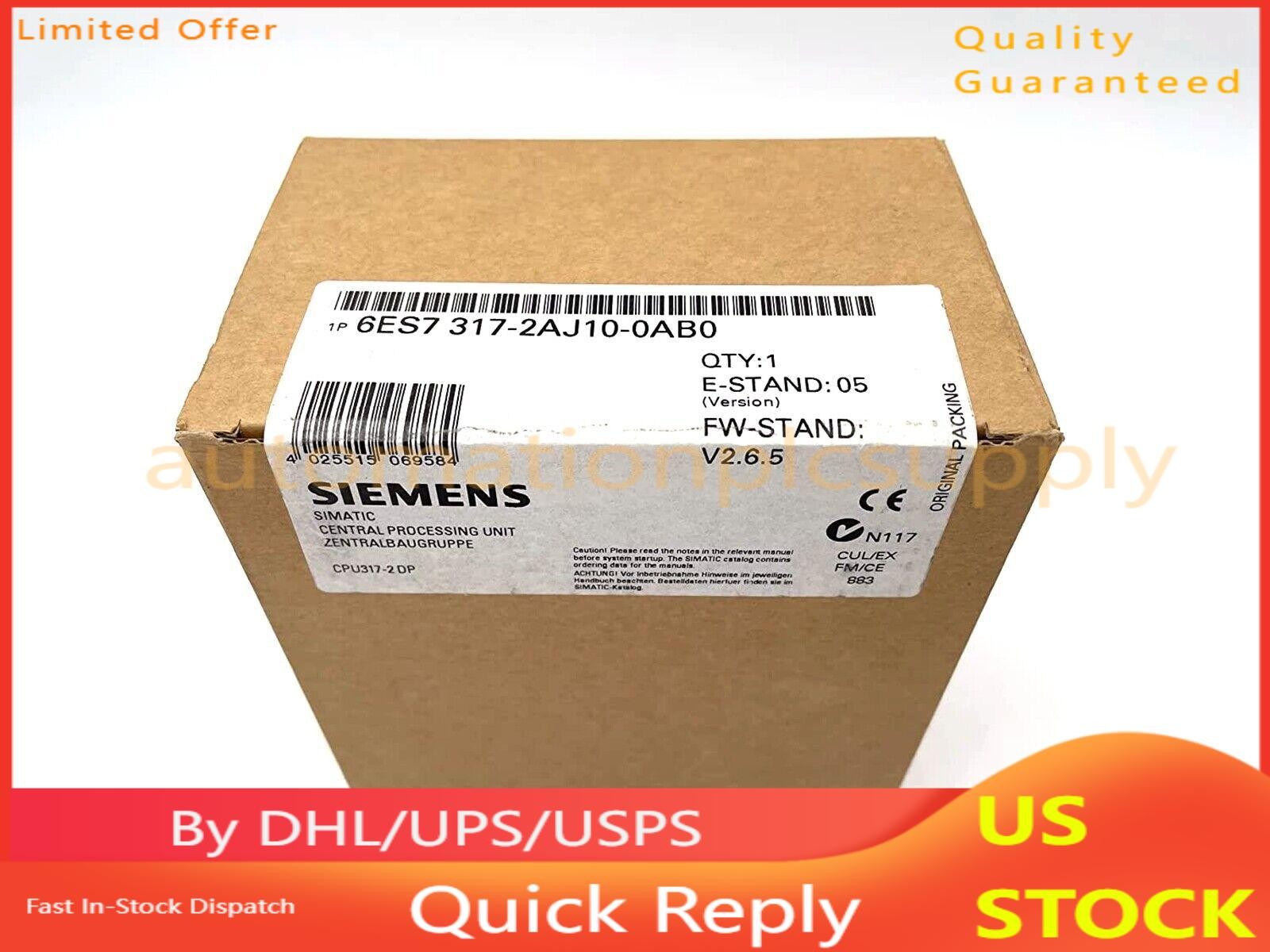 NEW Siemens 6ES7 317-2AJ10-0AB0 6ES7317-2AJ10-0AB0 Controller Module