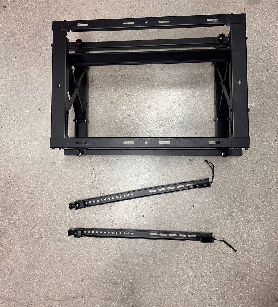 Black Pop-Out Wall Mount for Flat Panel Display, Monitor, TV