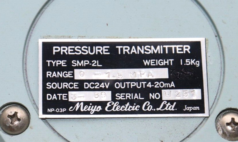 MEIYO ELECTRIC SMP-2L PRESSURE TRANSMITTER 0-1.5MPA