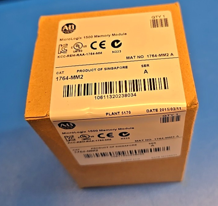 Allen-Bradley 1764-MM2 SerA MicroLogix 1500 Memory Module New Sealed Box 1764MM2