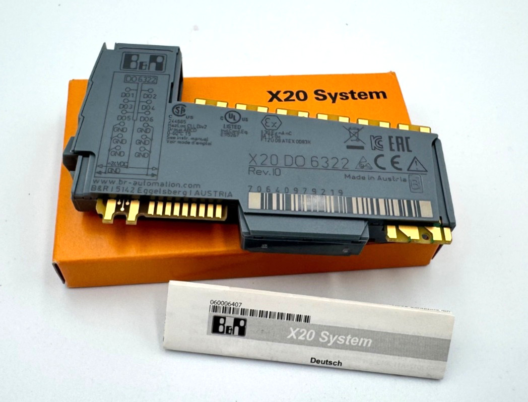 B&R X20DO6322 Digital Output Module – 32x 24VDC -FREE 2nd Day Air Delivery