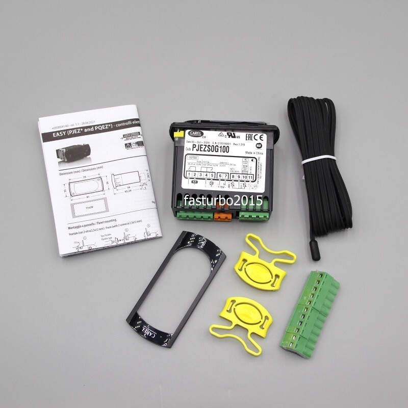 Carel PJEZS0G100 Temperature Thermostat Controller with NTC Probes 115V Black