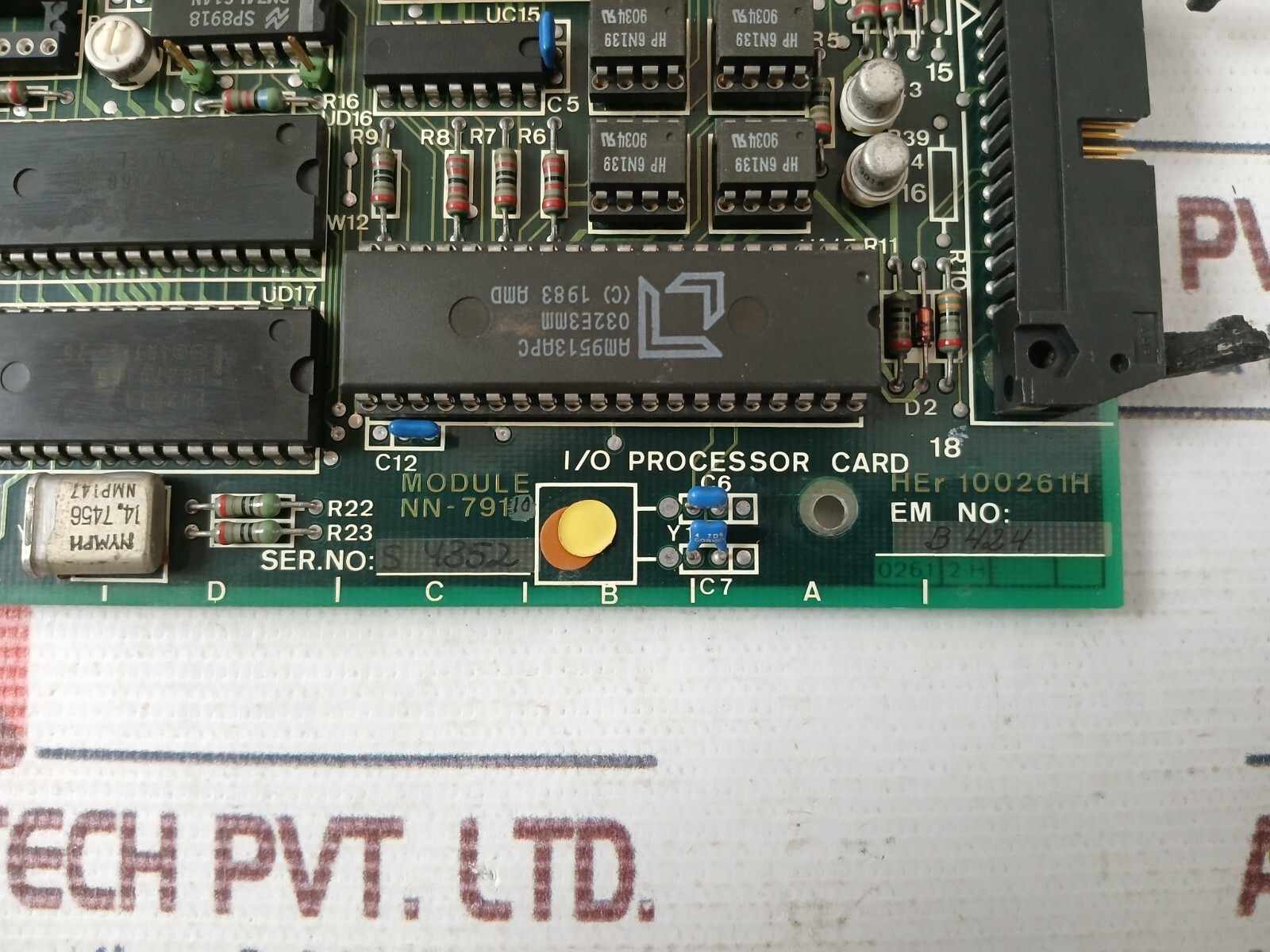 NORCONTROL AUTOMATION NN-791.10 I/O Processor Card Module HER 100261 H