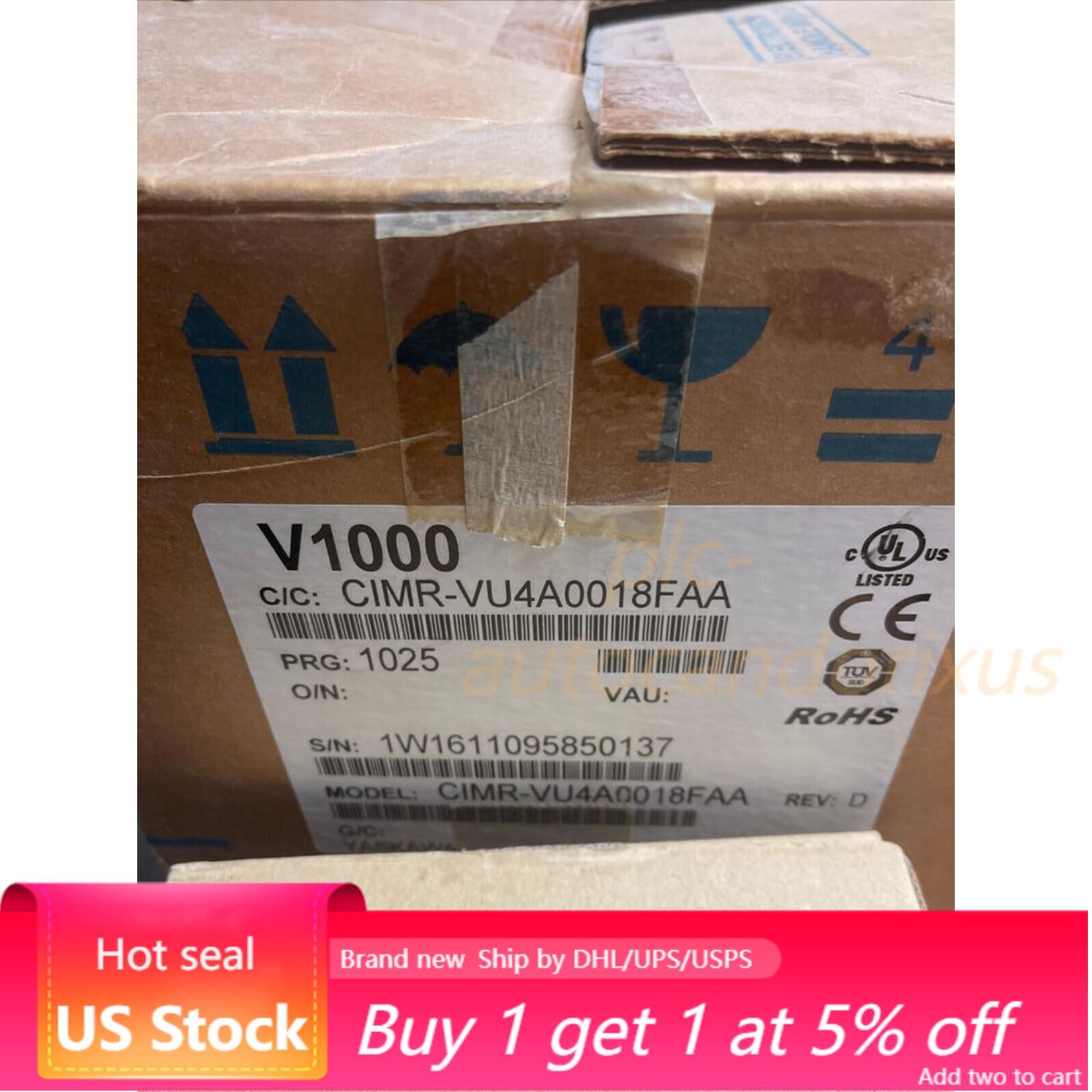 US FREE TAX Yaskawa CIMR-VU4A0018FAA Inverter CIMRVU4A0018FAA 1PC