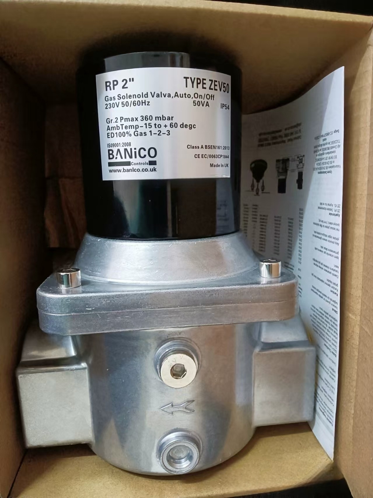 NEW ZEV50 Solenoid Valve (DHL or Fedex 90days Warranty)