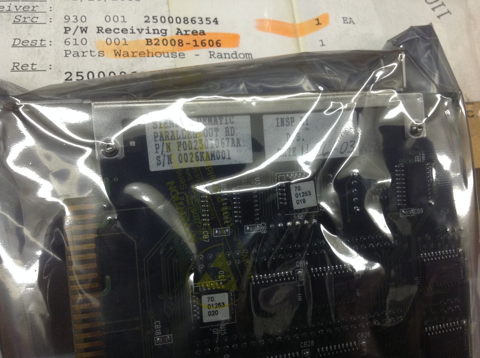 Advance Siemens F002501069, F002501067AA Parallel Output Board. NEW SURPLUS