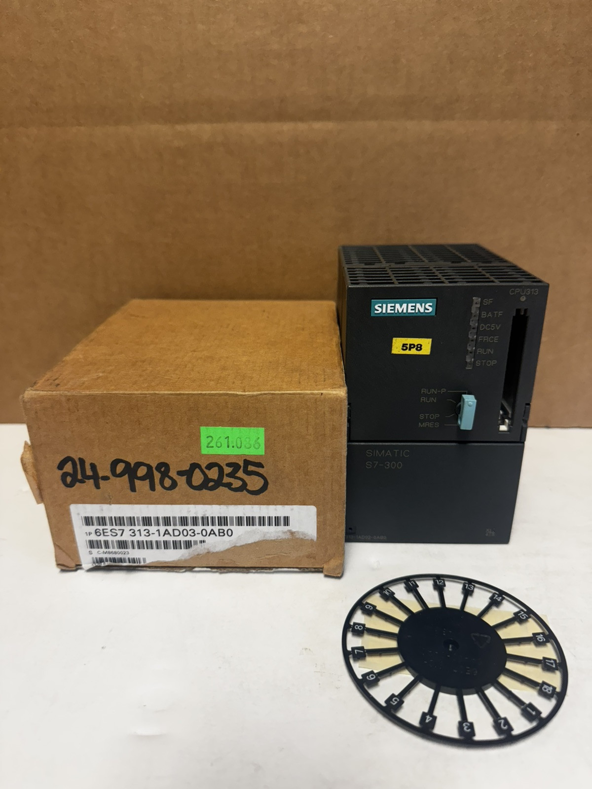 Siemens Simatic S7 Central Processing Unit S7-300 1P 6ES7 313-1AD02-0AB0