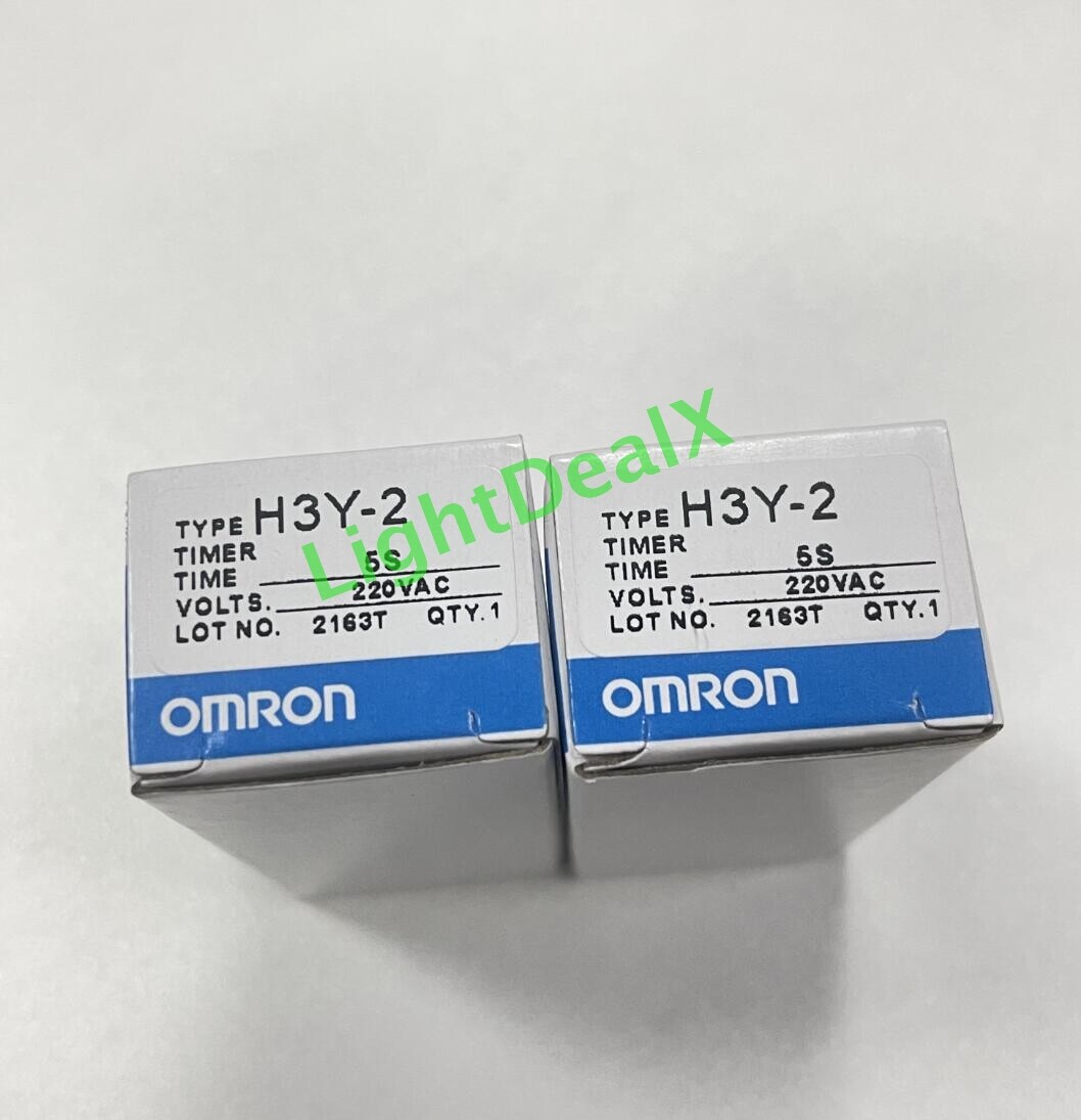 Omron H3Y-2 AC220V 5S In Box Seconds Terminal Timer Time Relay 1PCS New Brand