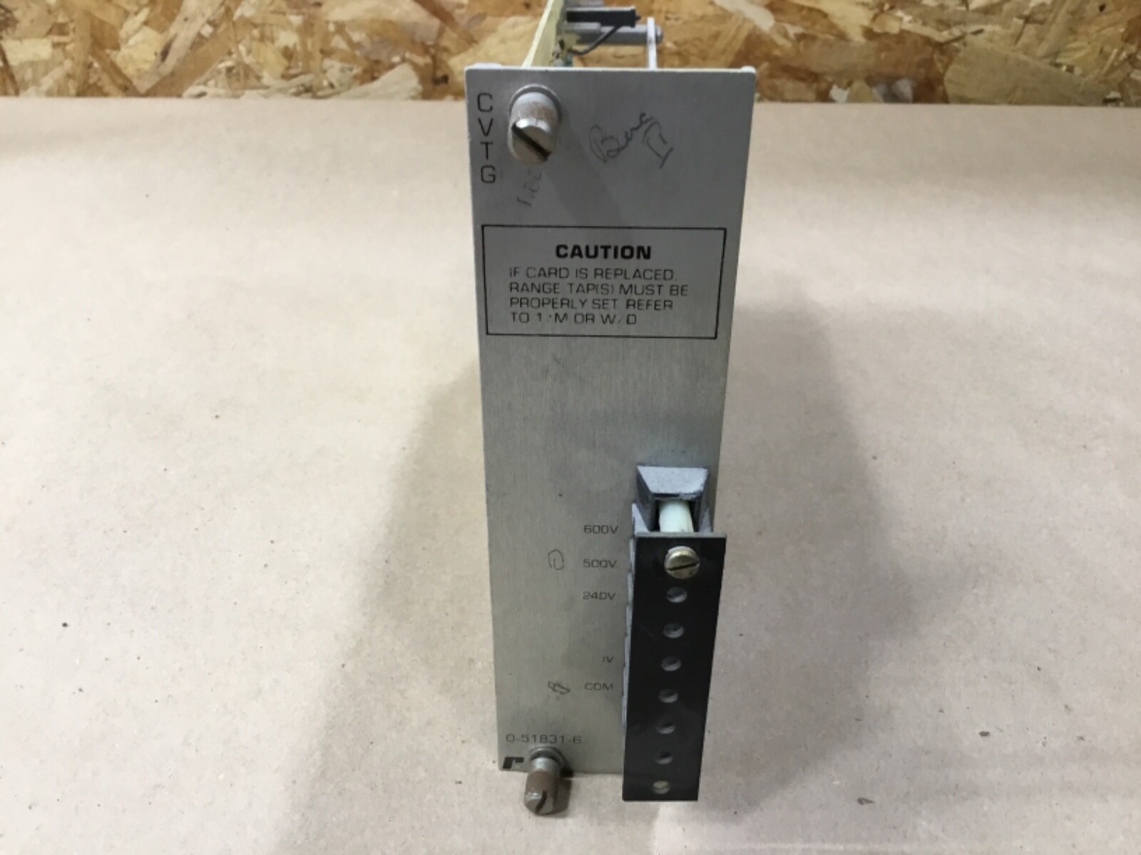 Reliance CVTG Voltage Transducer Module 0-51831-6 Card #23Z61