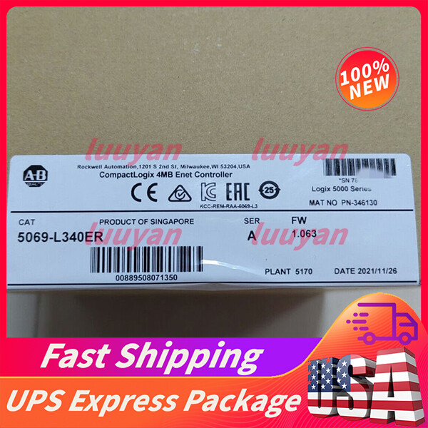 NEW 5069-L340ER Allen Bradley CompactLogix 5380 Controller 5069L340ER