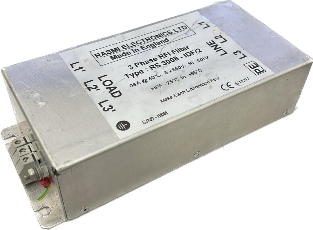 Rasmi Electronics 3 Phase RFI Filter Type: RS 3008 – IDF/2