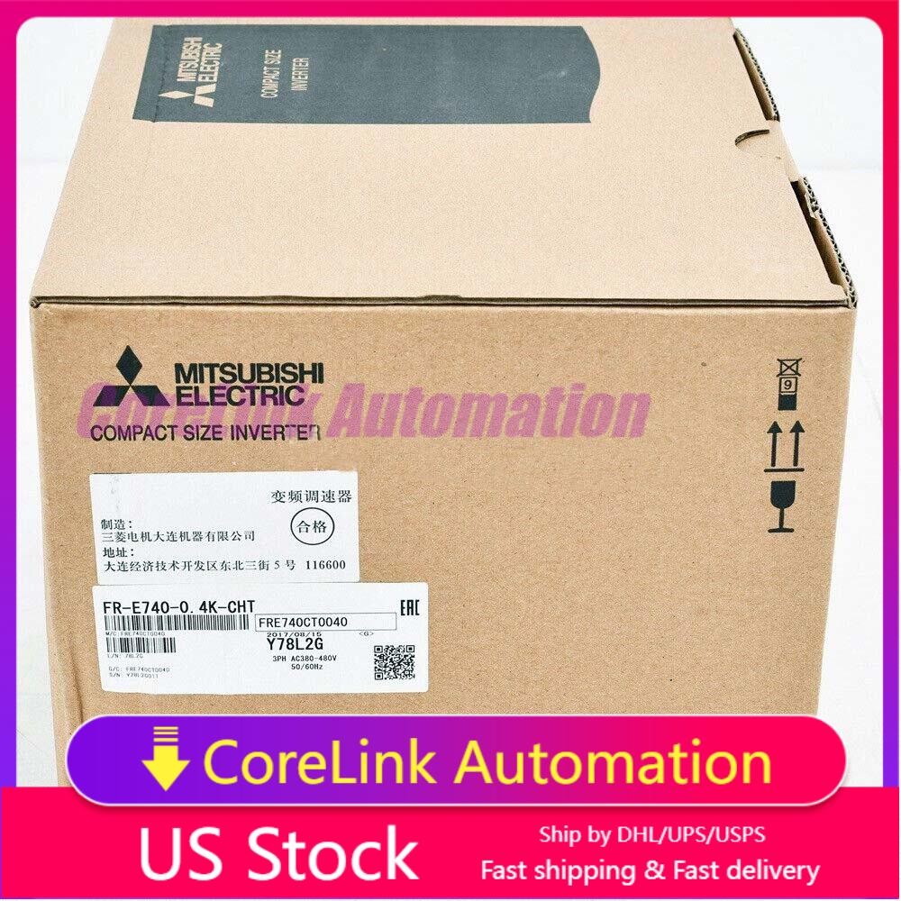 FR-E740-0.4K-CHT NEW NEW MITSUBISHI COMPACT FREQUENCY INVERTER PLC MODULE