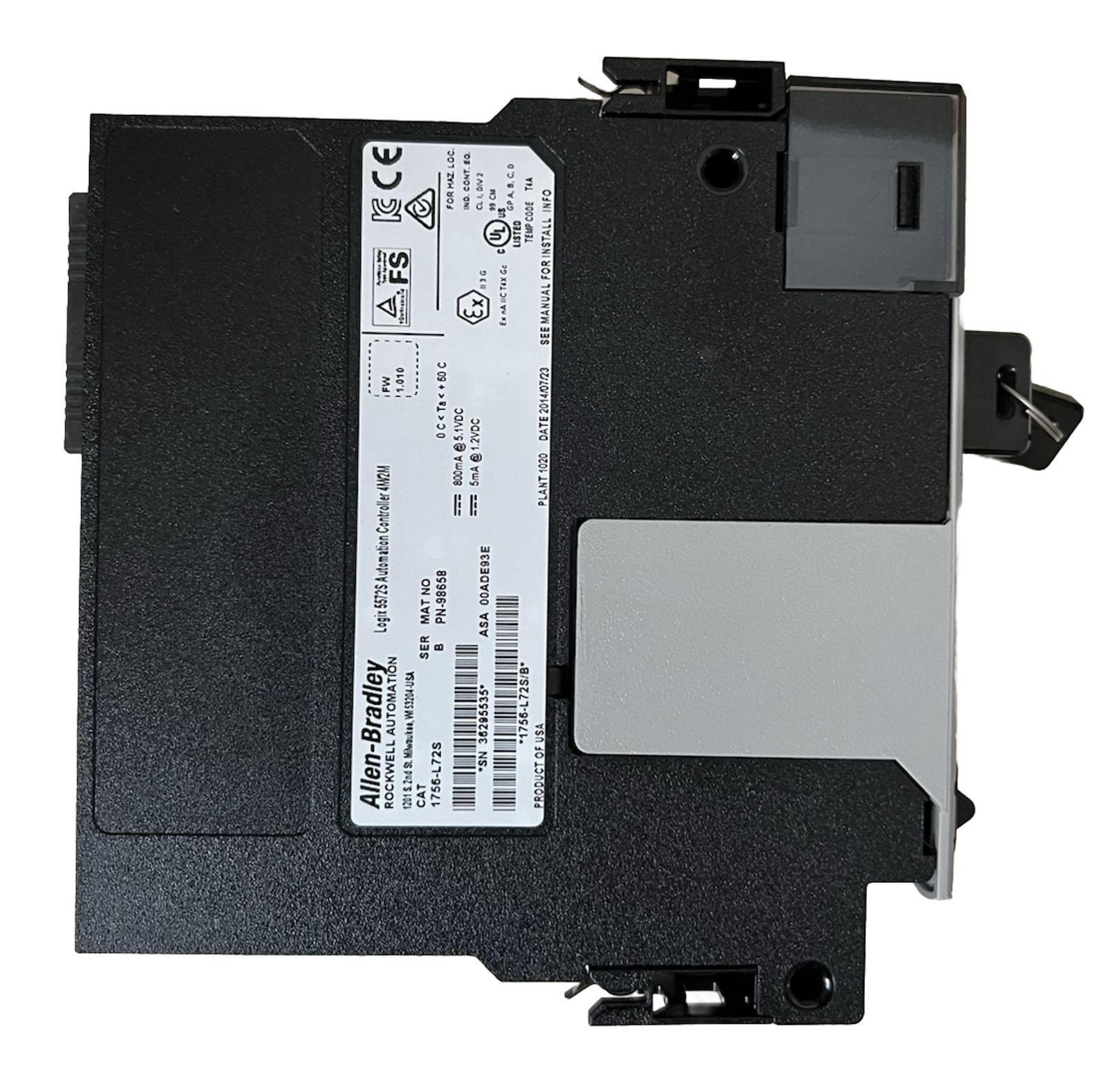 Allen Bradley Controllogix/Guardlogix PLC 1756-L72S And Safety Partner 1756-L7SP