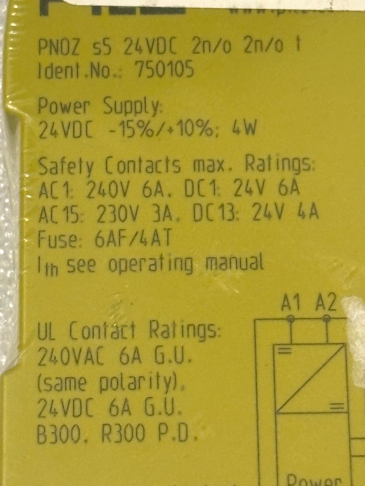 750105 1PCS Brand New pilz 750105 PNOZ S5 24VDC Fast delivery