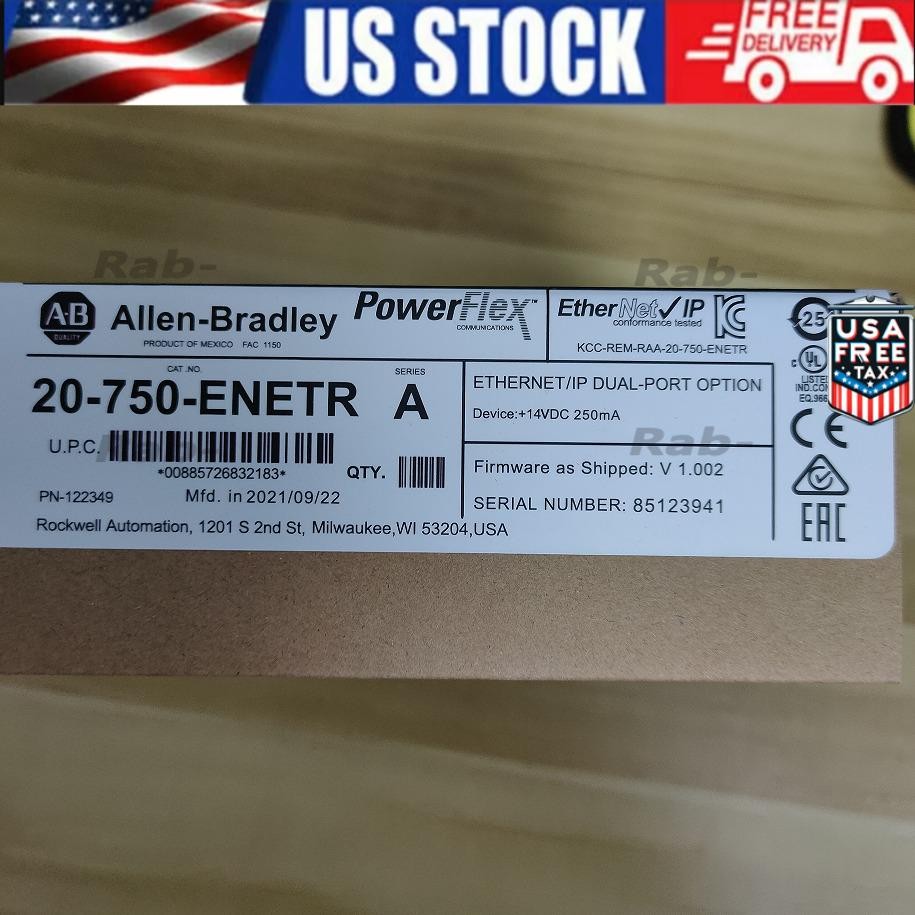 Factory Sealed Allen-Bradley 20-750-ENETR 750 2-P ENet/IP Module AB US Free Tax