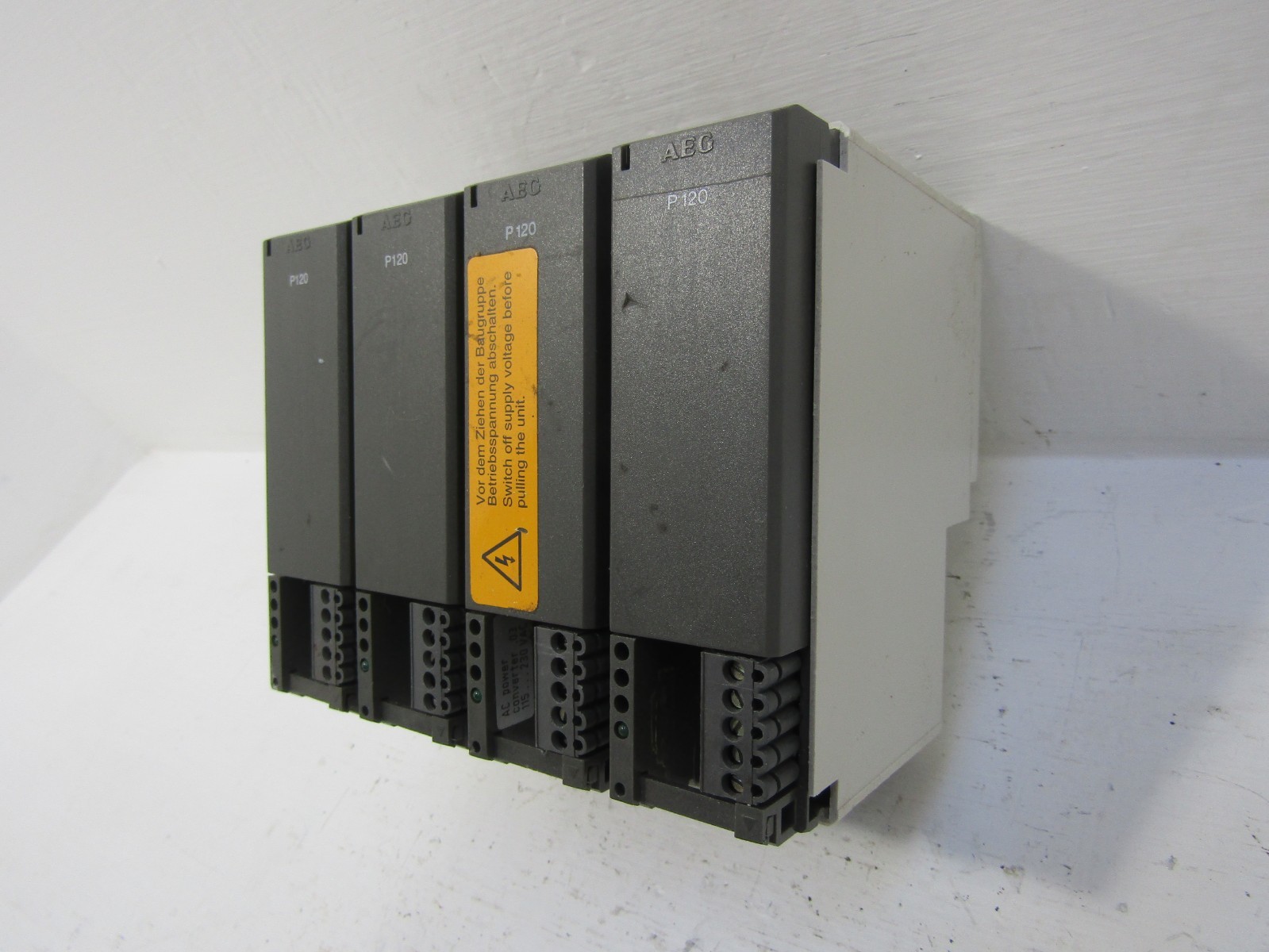 Lot of 4 AEG Schneider Modicon AS-P120-000 TSX Power Supply Module PLC 115/230V