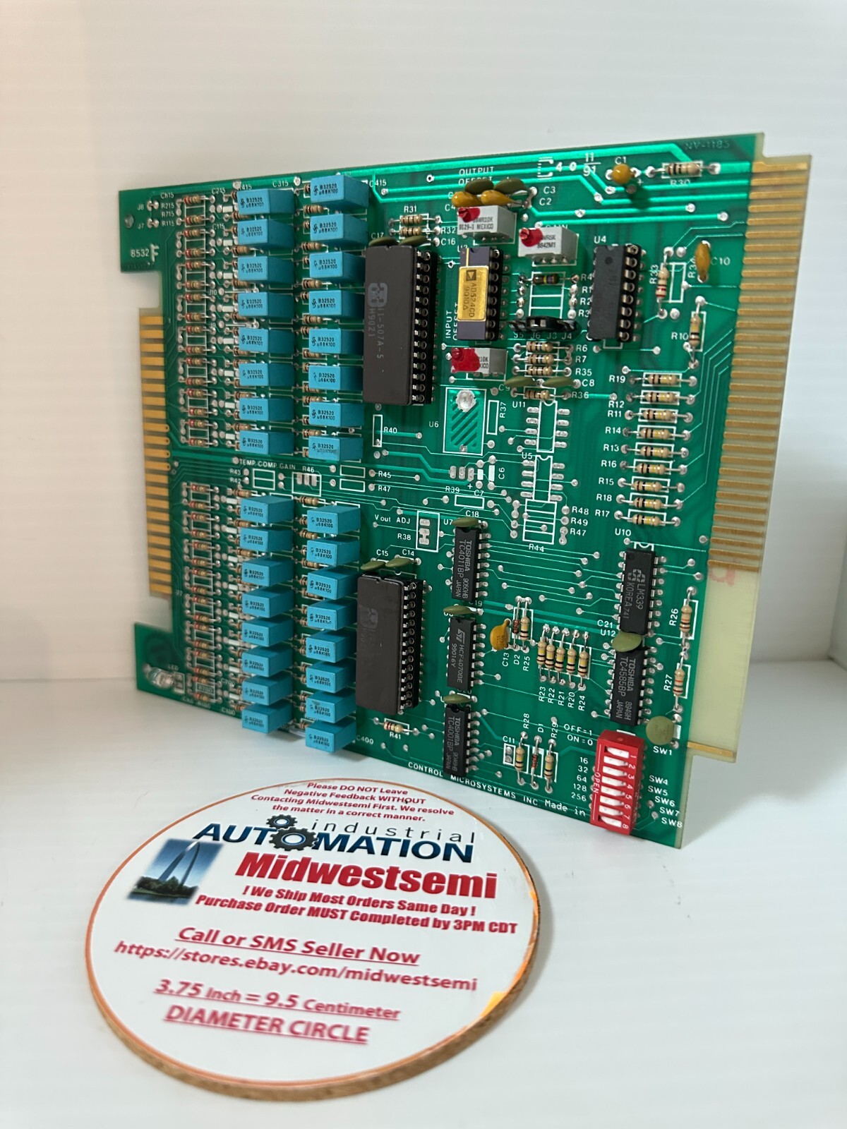 NEW CONTROL MICROSYSTEMS 8532F / 2X1451023 ANALOG I/P PCB ID:A000825 SHIPSAMEDAY