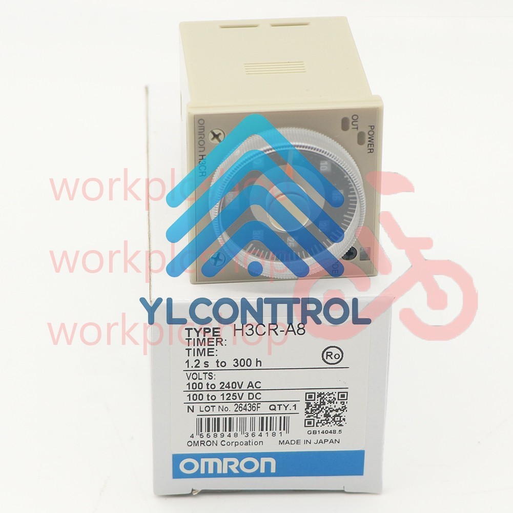 1PCS NEW H3CRA8 Omron H3CR-A8 100-240VAC 100-125VDC Timer Modules US