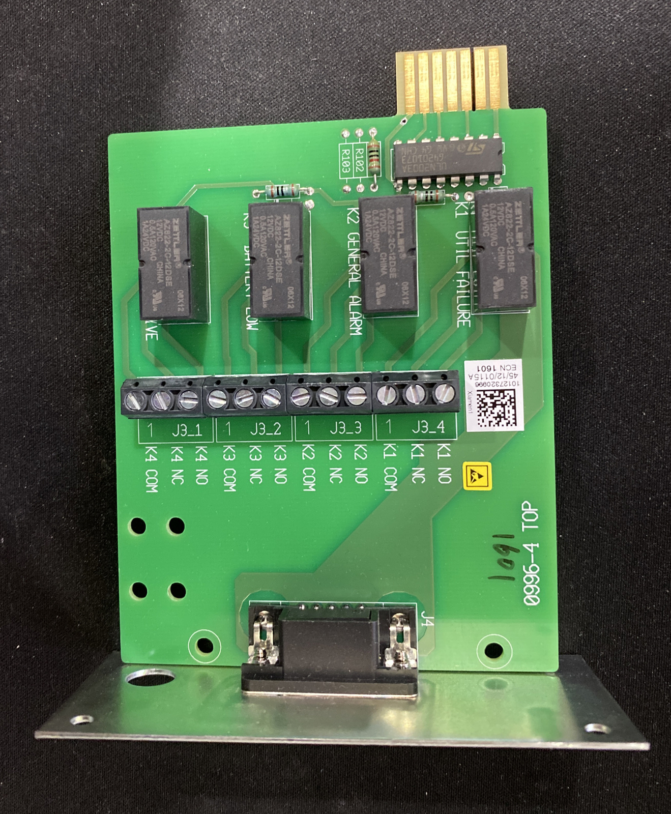 GE Digital Energy 12458 Relay Card 0996-4 Good Working Condition