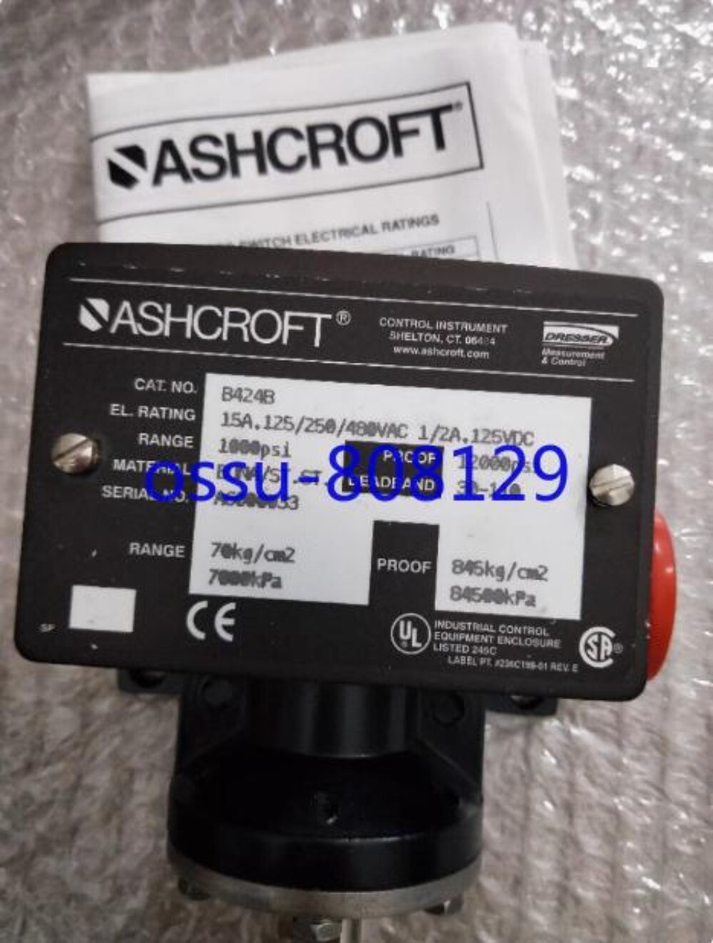 1PCS NEW ASHCROFT B424B pressure switch sensor NEW
