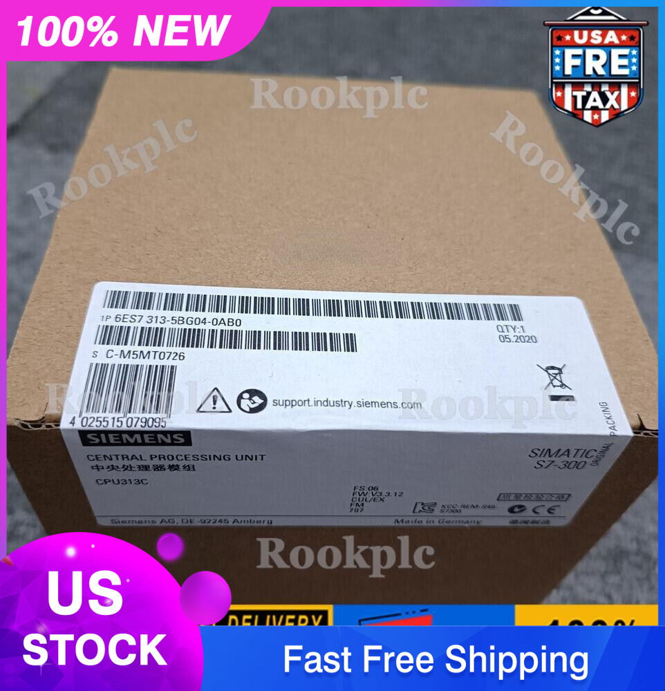 6ES7313-5BG04-0AB0 New original Siemens 6ES7 313-5BG04-0AB0 1PCS Fast delivery