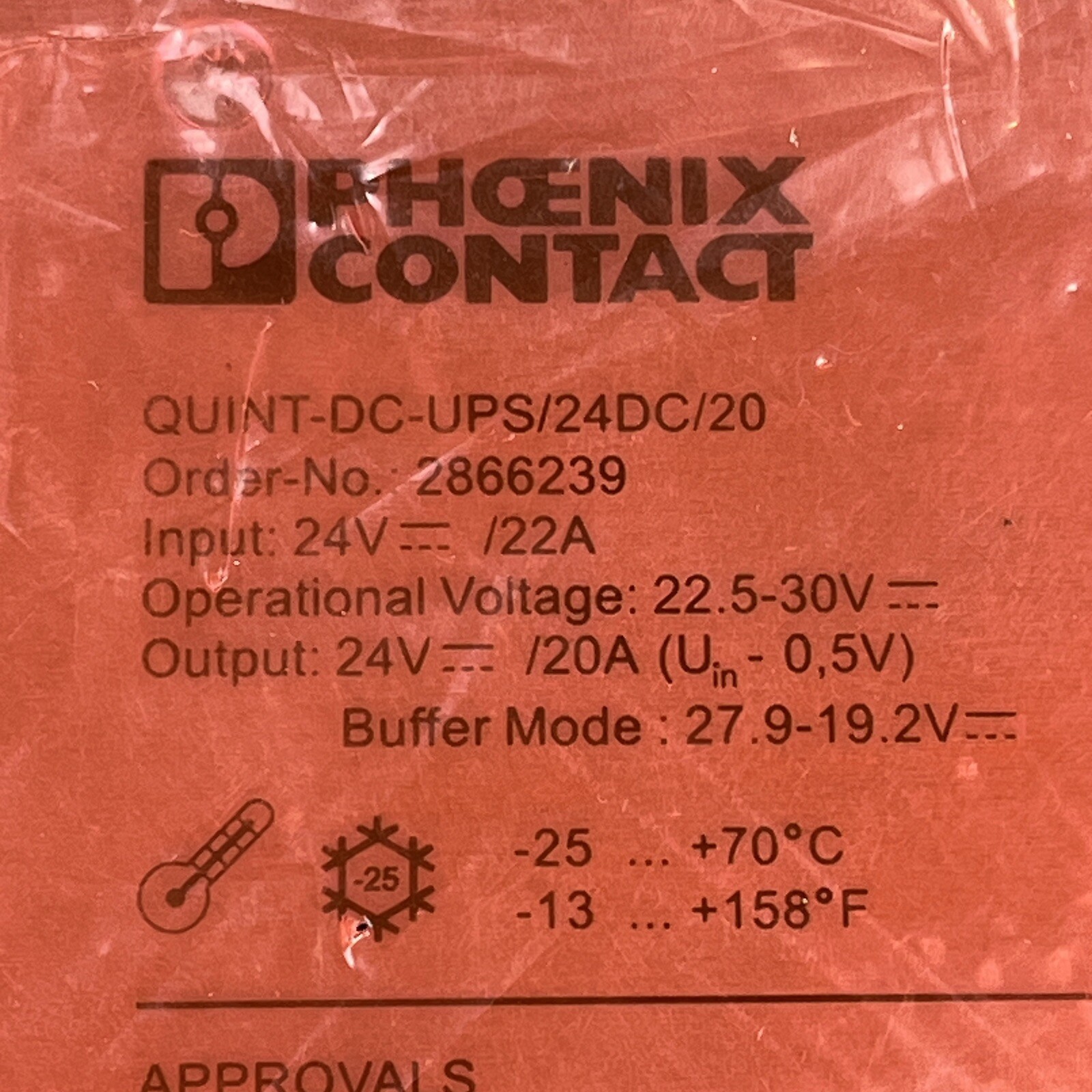 Phoenix Contact QUINT-DC-UPS/24DC/20 2866239 Power Supply Module NEW