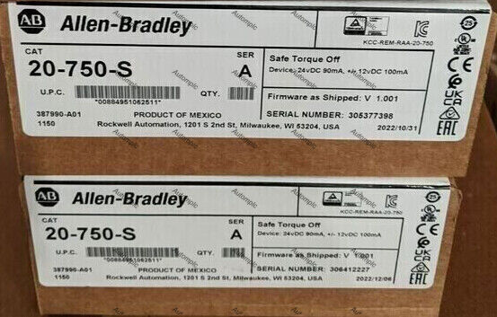 New Sealed Allen Bradley 20-750-S /A Safe Torque Off Option Module 20750S