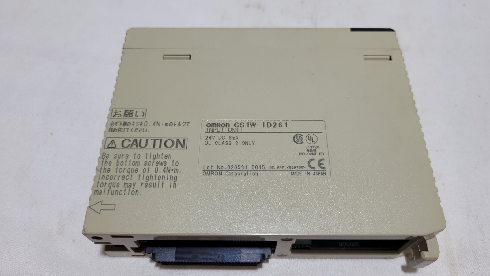 Omron CS1W-ID261 INPUT UNIT 24VDC 6mA