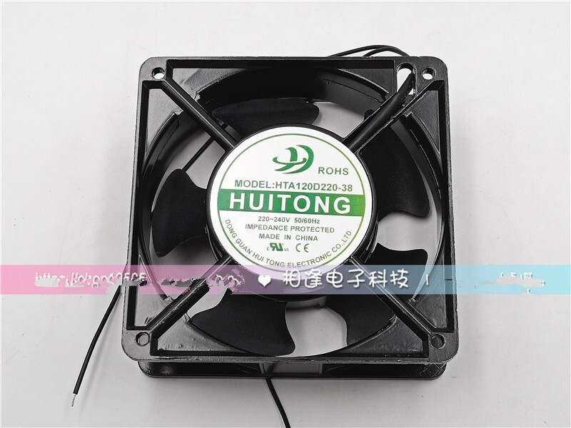 1 PCS HUITONG Fan HTA120D220-38 AC220V 12CM 12038 2 Wire cooling fan