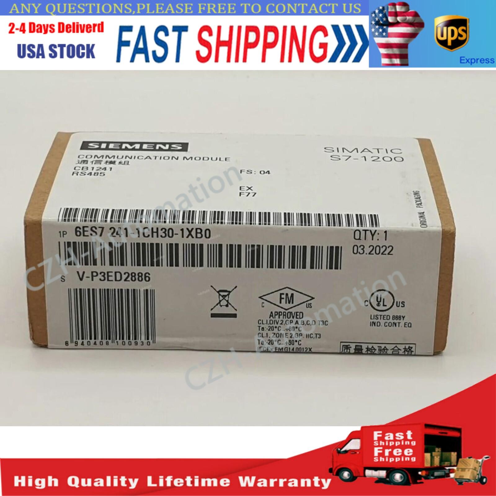 New Siemens 6ES7241-1CH30-1XB0 6ES7 241-1CH30-1XB0 SIMATIC S7-1200 CB 1241