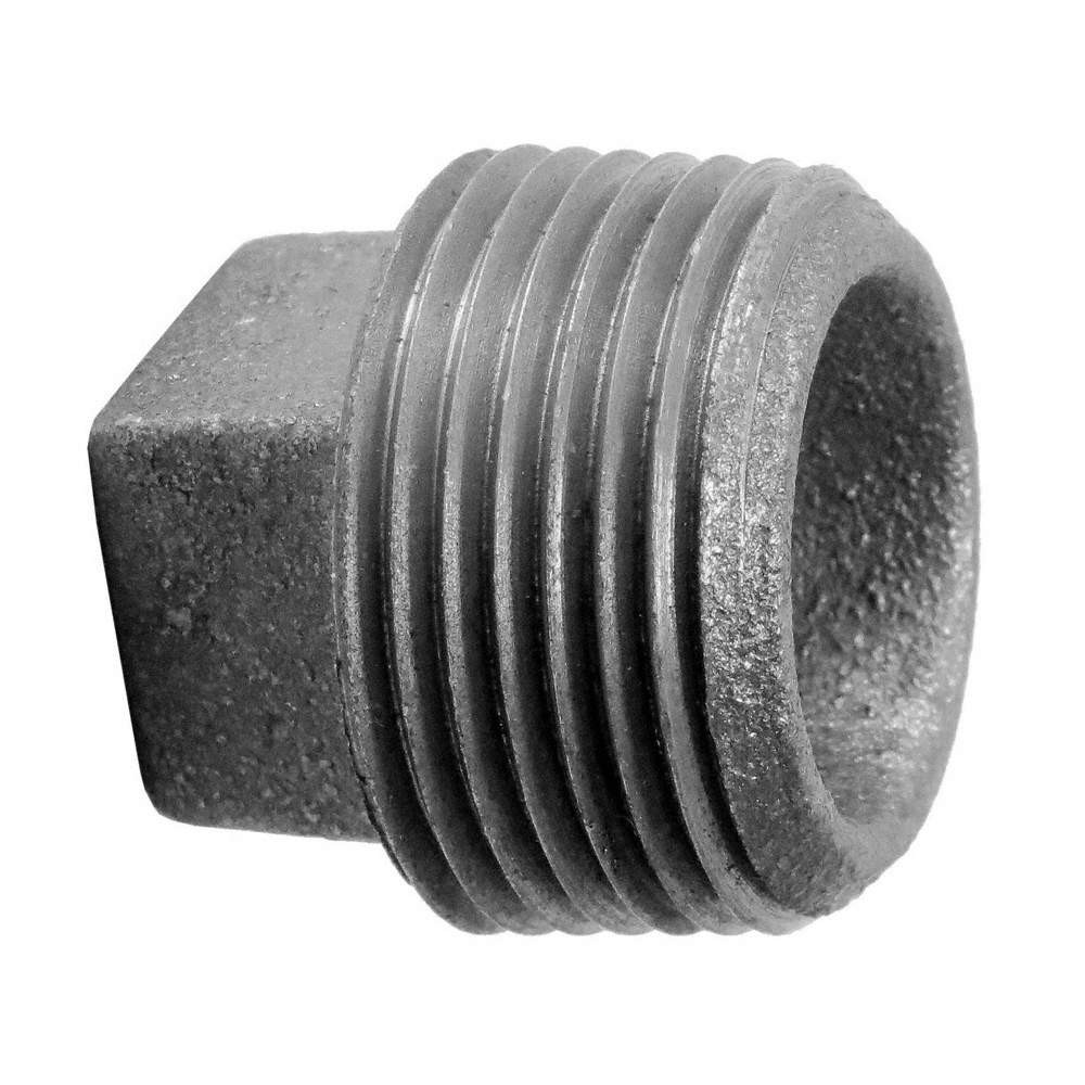 ANVIL 0318902525 Square Head Plug,Malleable Iron,1 1/2 in 4WJH9