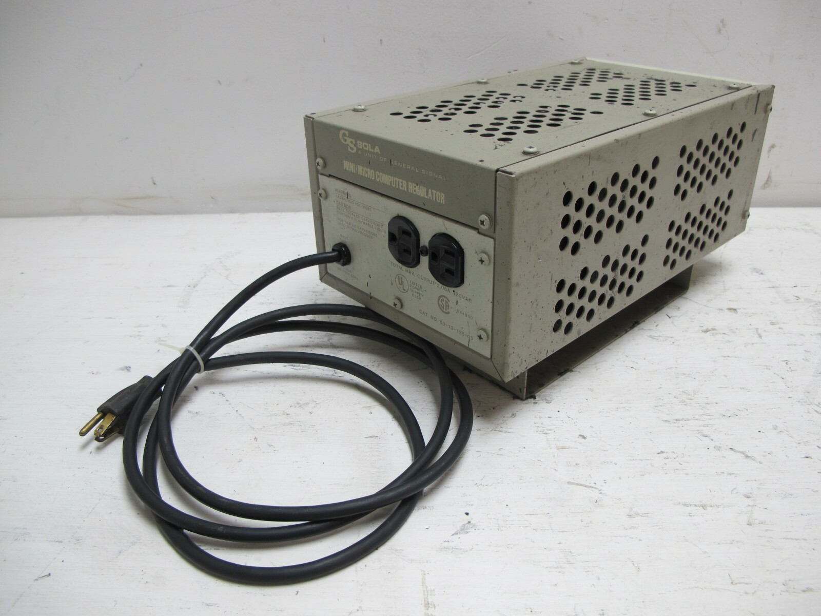 GS SOLA MCR 250 Mini Micro Computer Regulator 63-13-125-05 120V General Signal