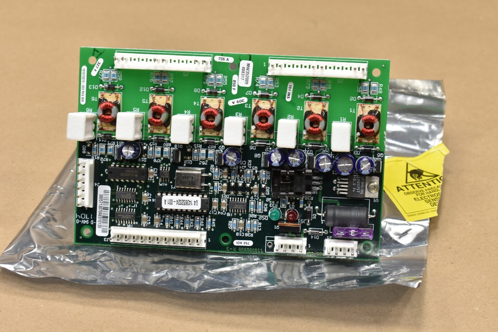 Eaton Powerware 101073070-001 Rev D00 Bypass Control Board PCB Assembly