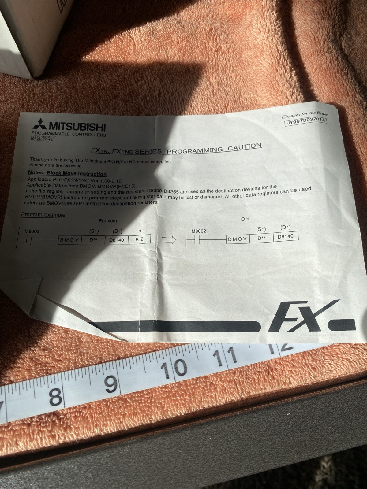 Mitsubishi Programmable Controller MELSEC-F FX1N-14MR-ES/UL New In Box