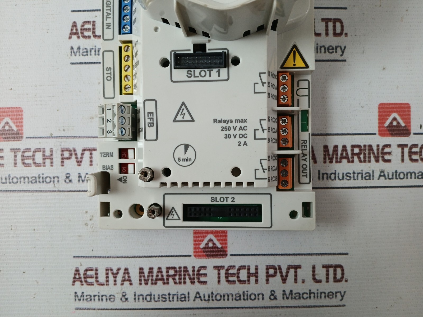 ABB CCU-23-S Control Unit 3AXD50000034658 250VAC 30VDC 2A 250mA V2.10.0.1