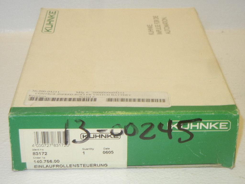 KUHNKE 140.756.00 NEW HEESEMANN CONTROL BOARD 71.140.756.00.01/02 84.067 83172