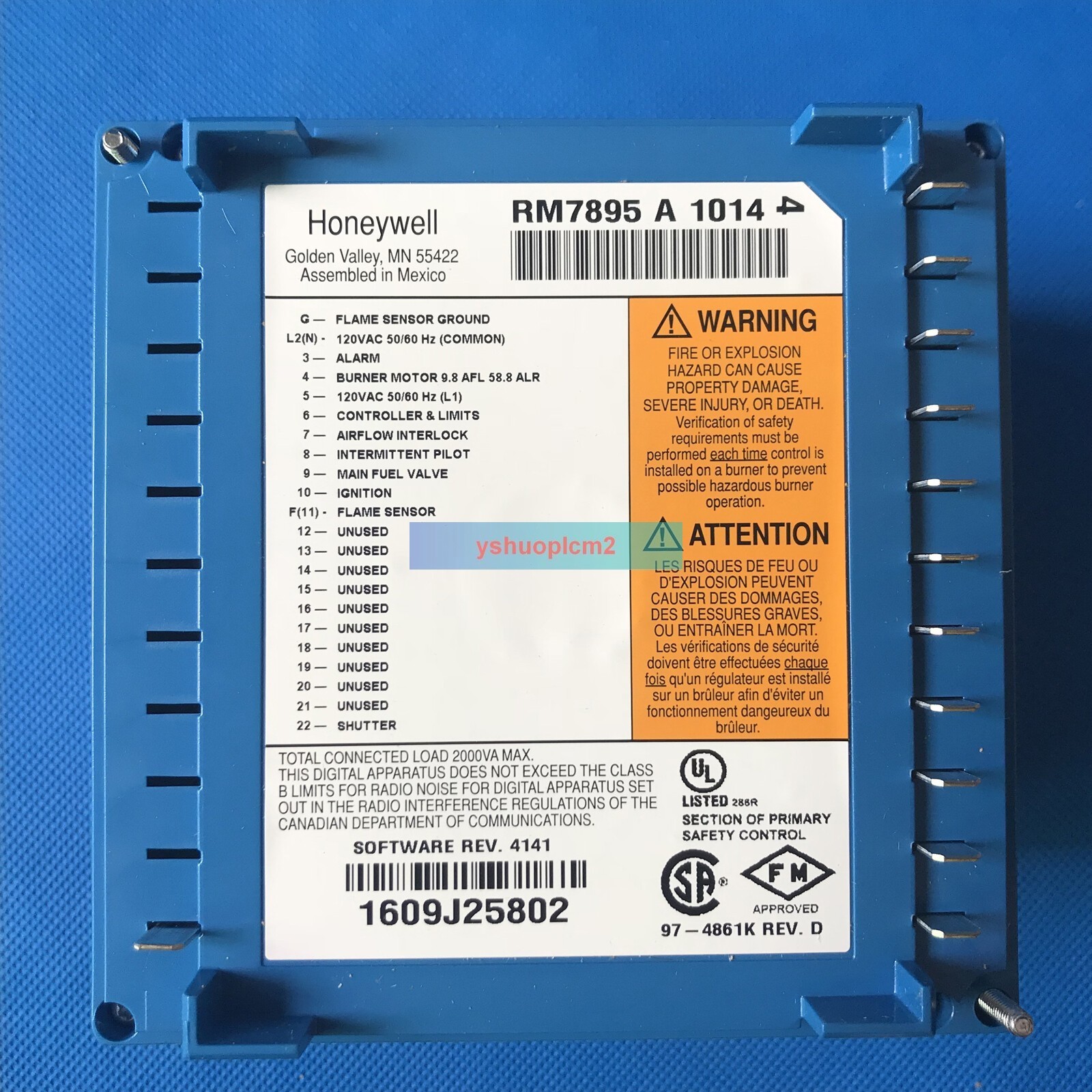 1PC New HONEYWELL RM7895A1014 Primary Control Burner Control Fast Shipping