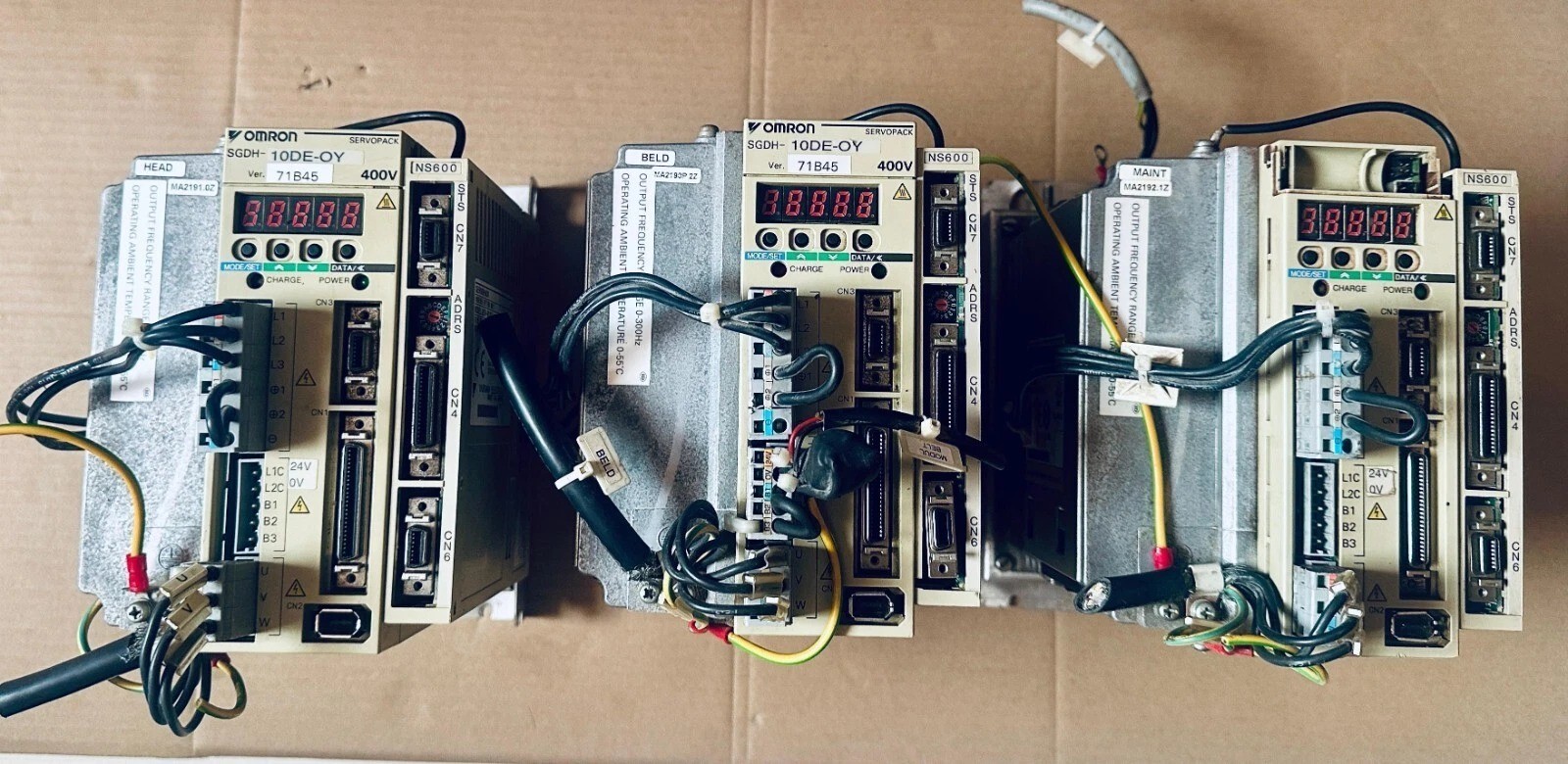 OMRON YASKAWA SGDH-10DE-OY+JUSP-NS600 & RASMI R88AFIW4006-E RFI FILTER SERVOPACK